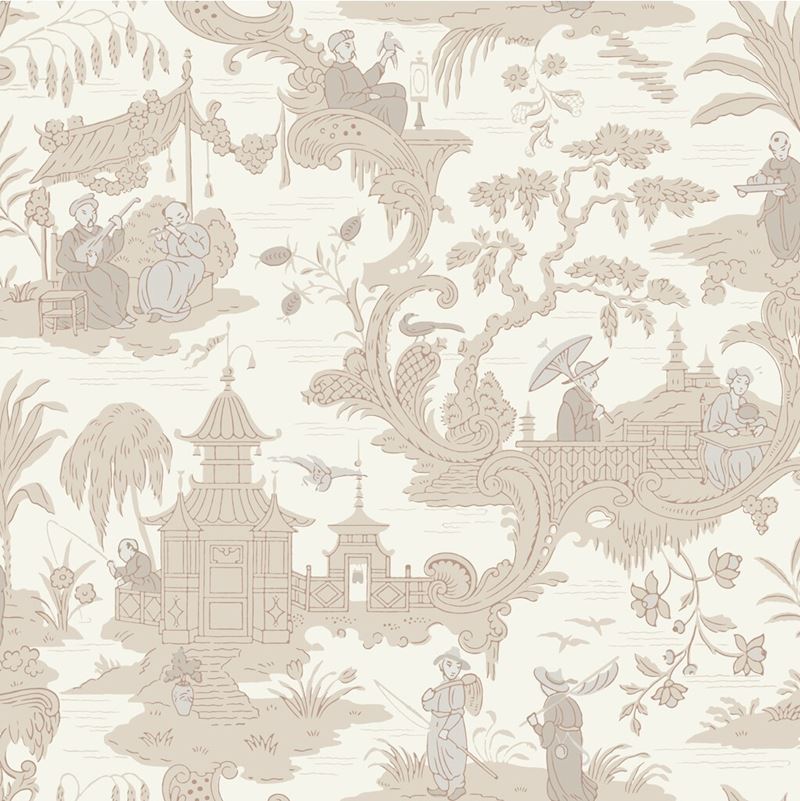 Acquire 100/8039 Cs Chinese Toile Neutral By Cole and Son Wallpaper