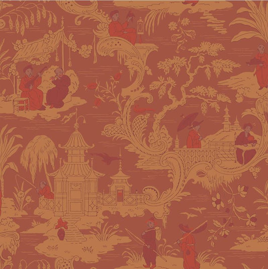 Shop 100/8041 Cs Chinese Toile Red By Cole and Son Wallpaper