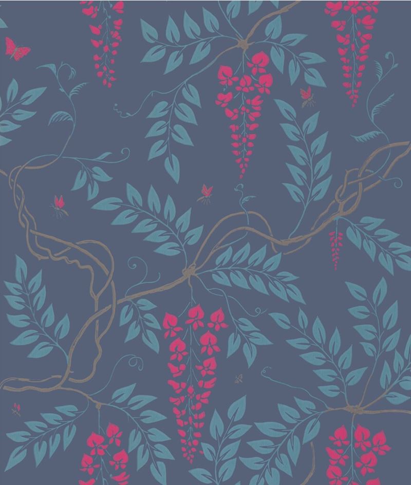 Buy 100/9042 Cs Egerton Indigo By Cole and Son Wallpaper