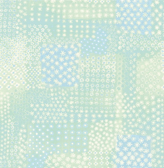 Save on 1014-001861 Kismet Green Flower Power Green Patchwork Wallpaper A Street Prints Wallpaper