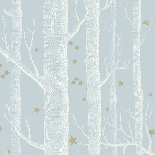 Order 103/1105/1 Cs Woods And Stars Powder Blue By Cole and Son Wallpaper