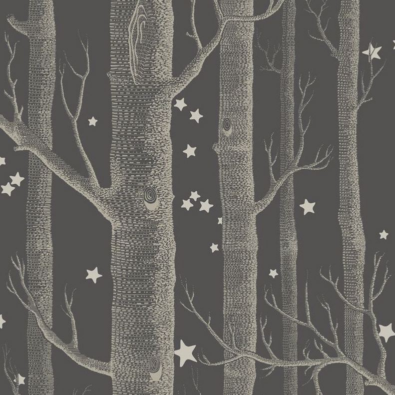 Shop 103/1105/3 Cs Woods And Stars Charcoal By Cole and Son Wallpaper