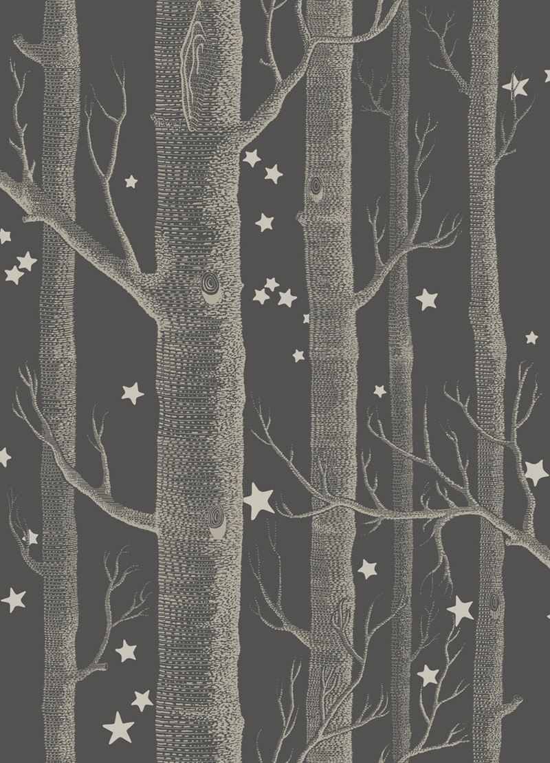 Select 103/1105/3 Cs Woods And Stars Charcoal By Cole and Son Wallpaper