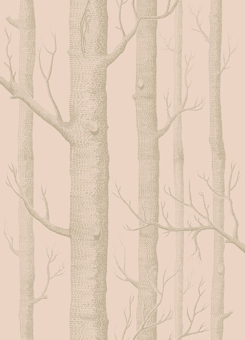 Acquire 103/5024 Cs Woods Pink Gilver By Cole and Son Wallpaper