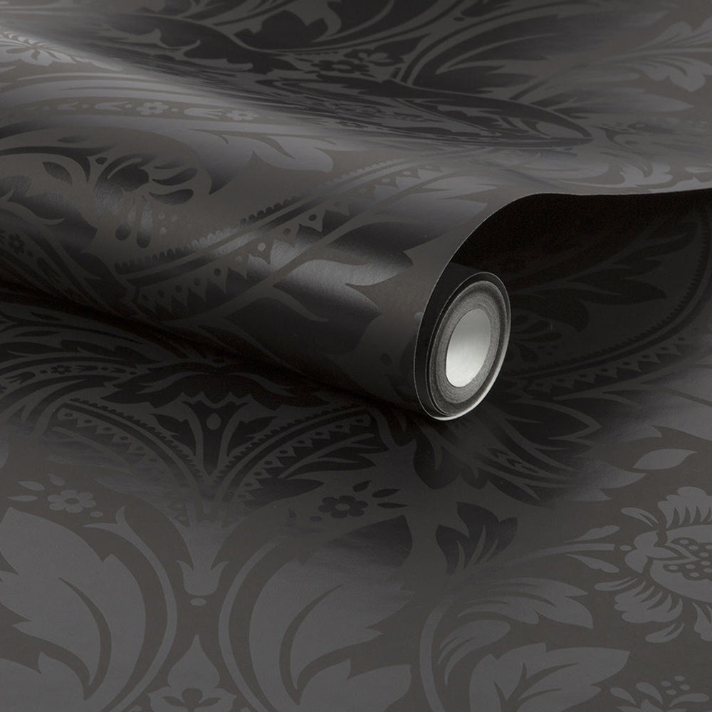 Shop Graham & Brown Wallpaper Desire Black Removable Wallpaper_3