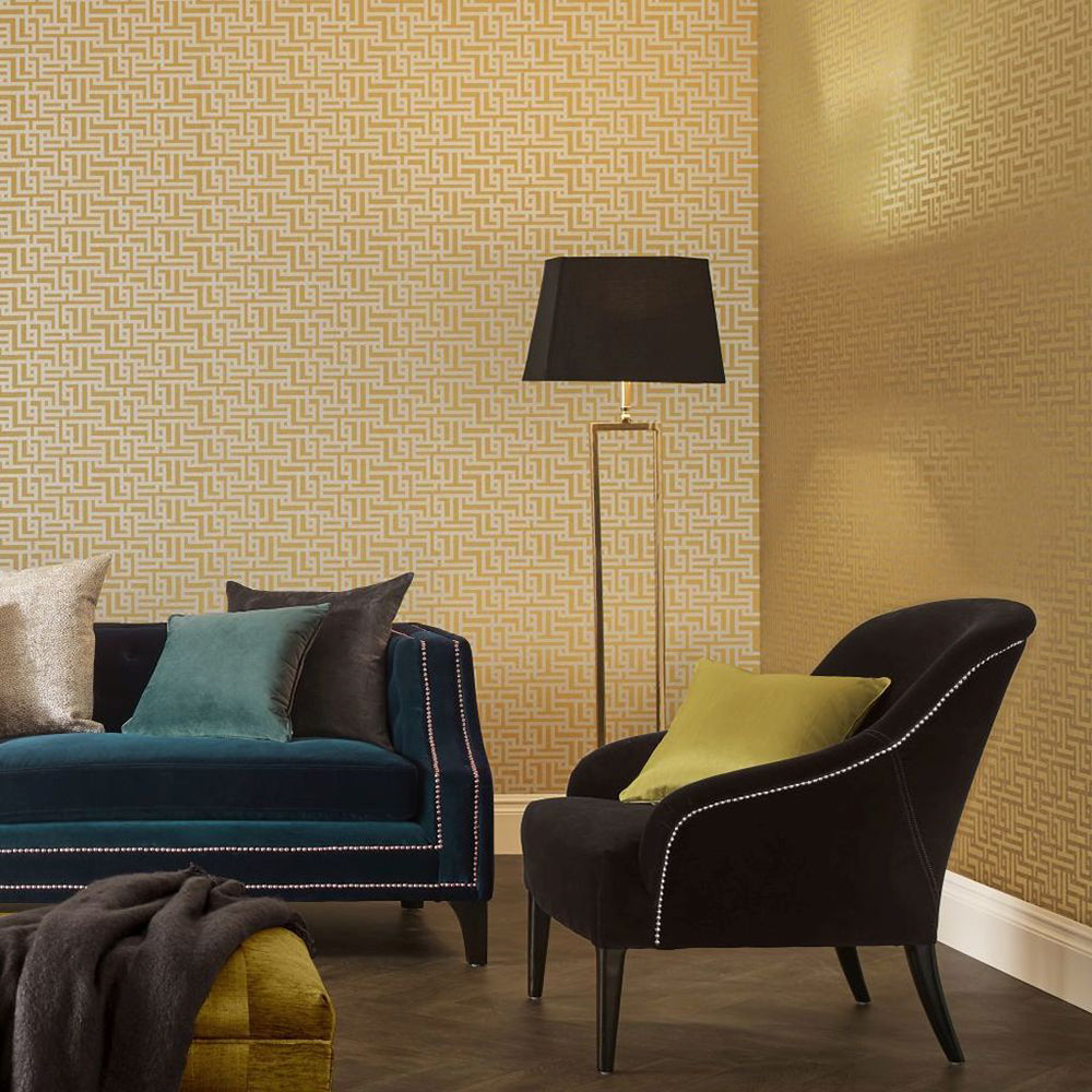 Shop Graham & Brown Wallpaper Zen Saffron Removable Wallpaper_2