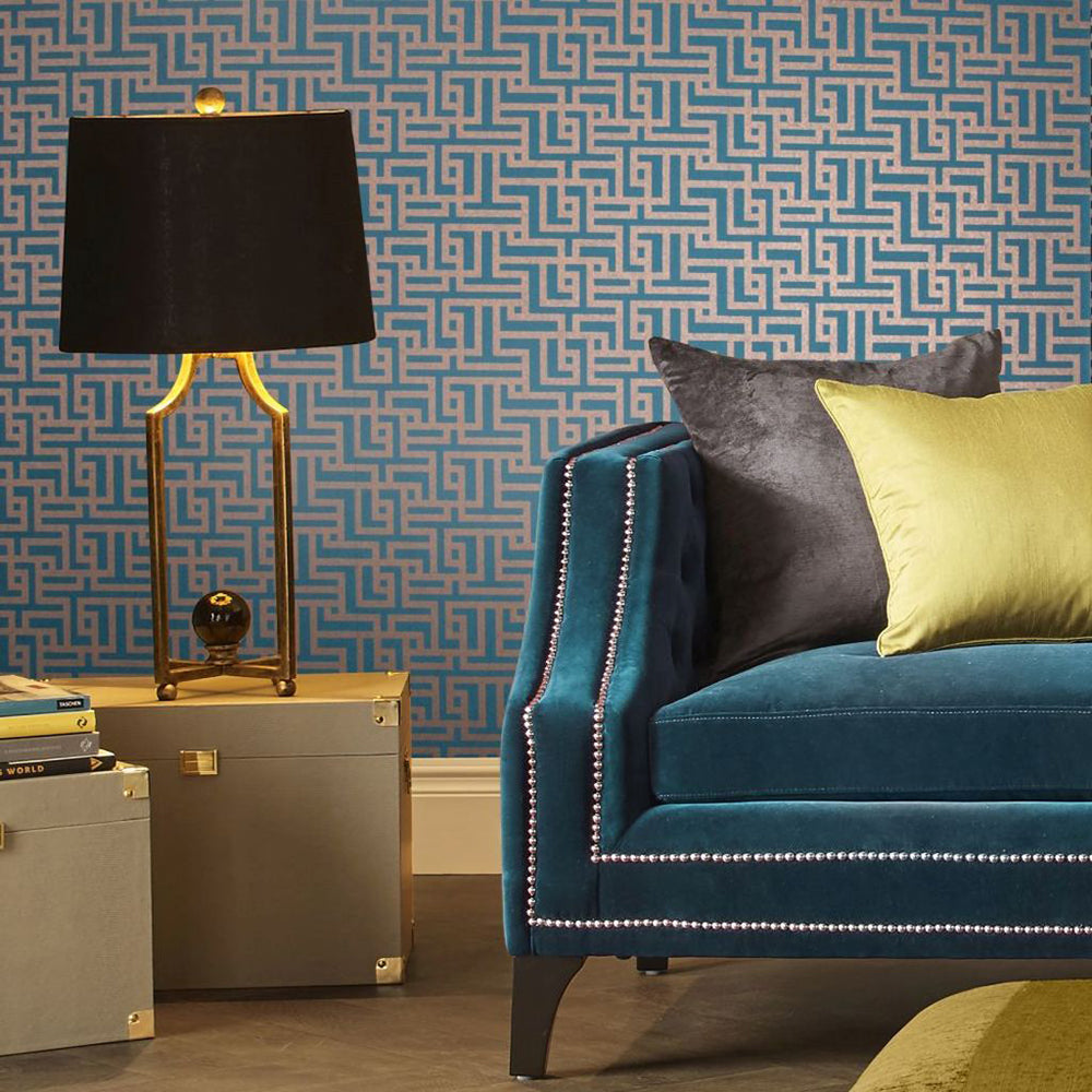 Search Graham & Brown Wallpaper Zen Teal Removable Wallpaper_2