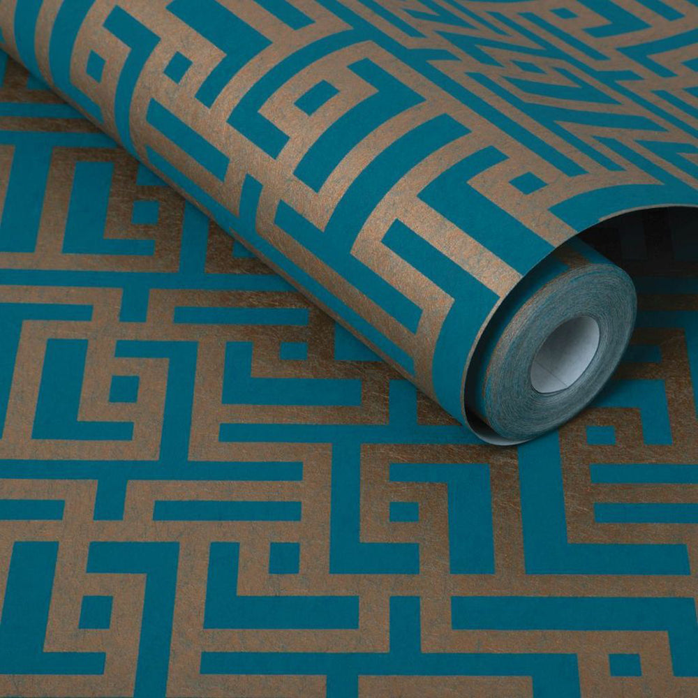 Search Graham & Brown Wallpaper Zen Teal Removable Wallpaper_3