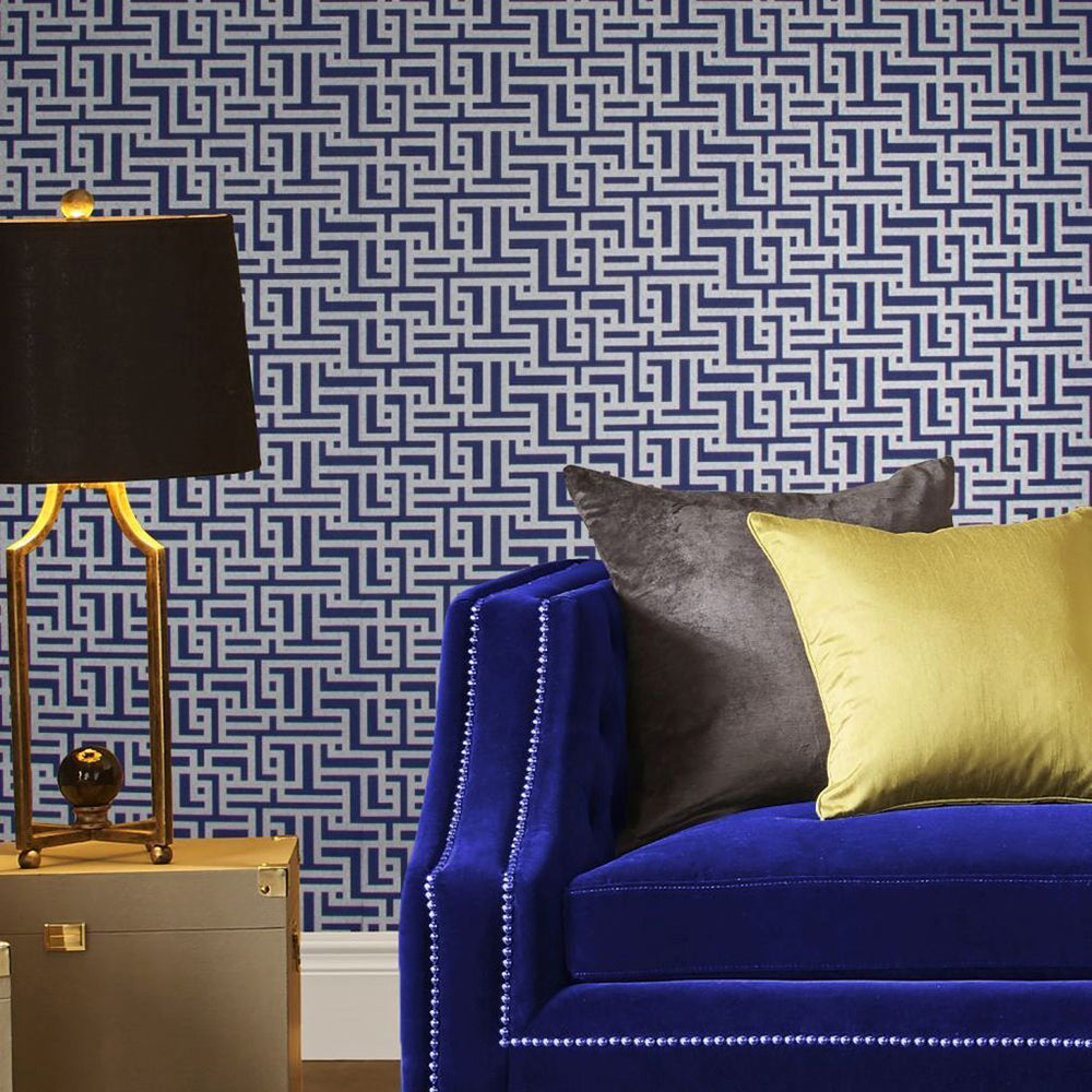 Select Graham & Brown Wallpaper Zen Cobalt Removable Wallpaper_2