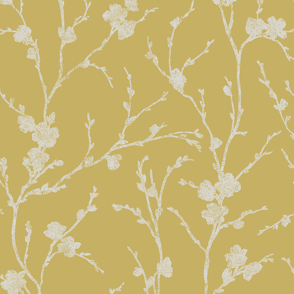 Order Graham & Brown Wallpaper Meiying Saffron Removable Wallpaper