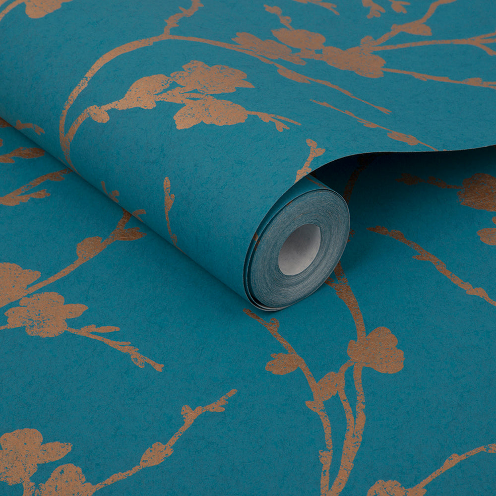 Looking for Graham & Brown Wallpaper Meiying Teal Removable Wallpaper_3