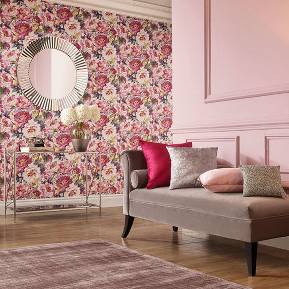 Shop Graham & Brown Wallpaper Chelsea Fuchsia Removable Wallpaper_2