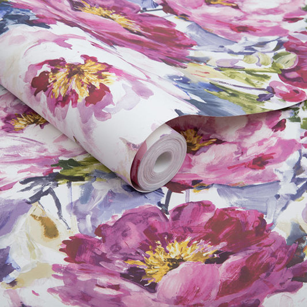 Shop Graham & Brown Wallpaper Chelsea Fuchsia Removable Wallpaper_3