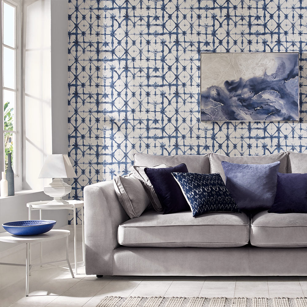 Save on Graham & Brown Wallpaper Indigo Blue Removable Wallpaper_2