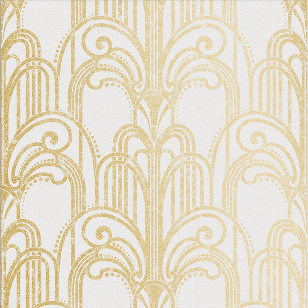 Looking for Graham & Brown Wallpaper Art Deco Gold and Pearl Removable Wallpaper