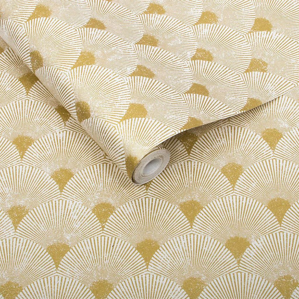 Acquire Graham & Brown Wallpaper Fan Gold and Pearl Removable Wallpaper_3