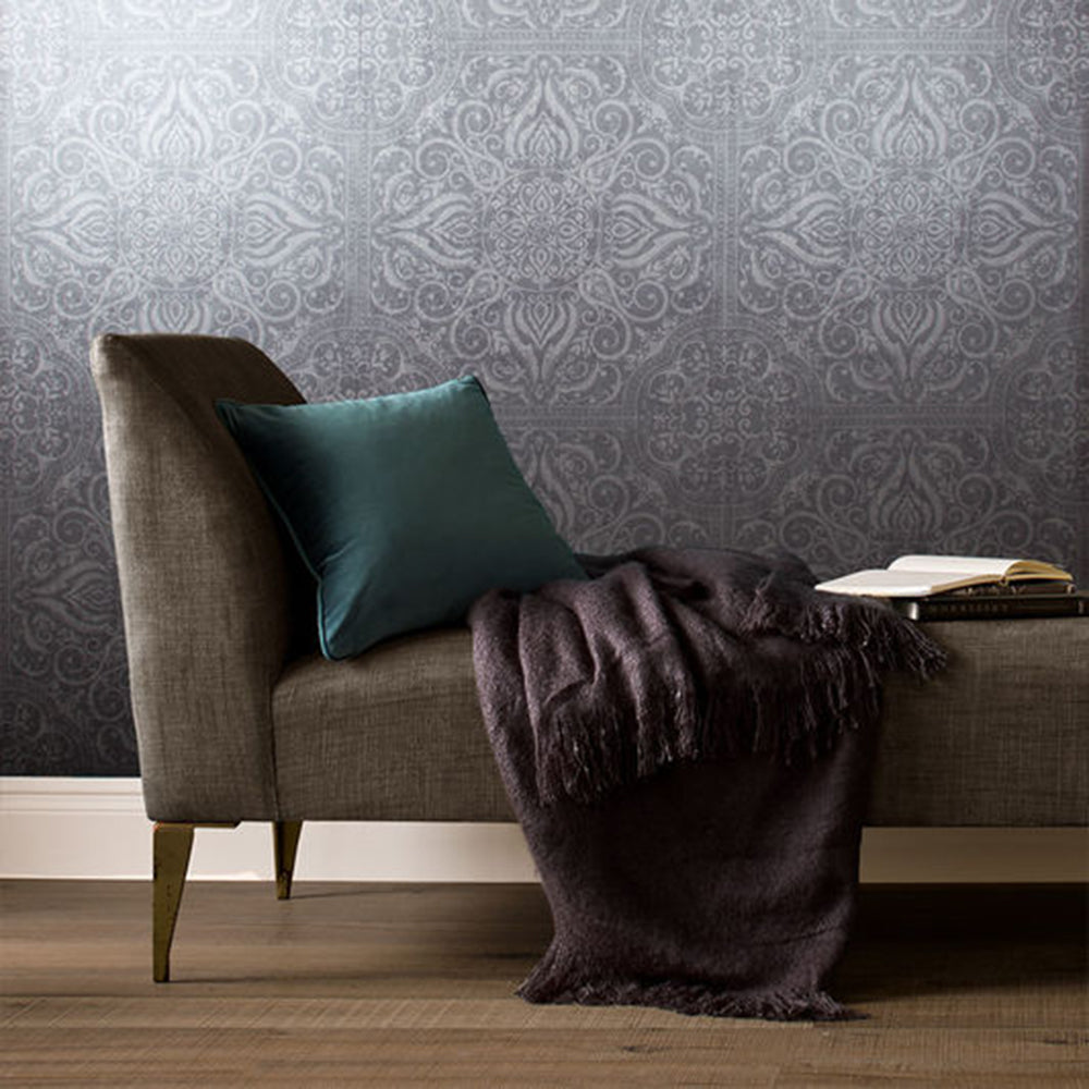 Shop Graham & Brown Wallpaper Souk Tile Pewter Removable Wallpaper_2