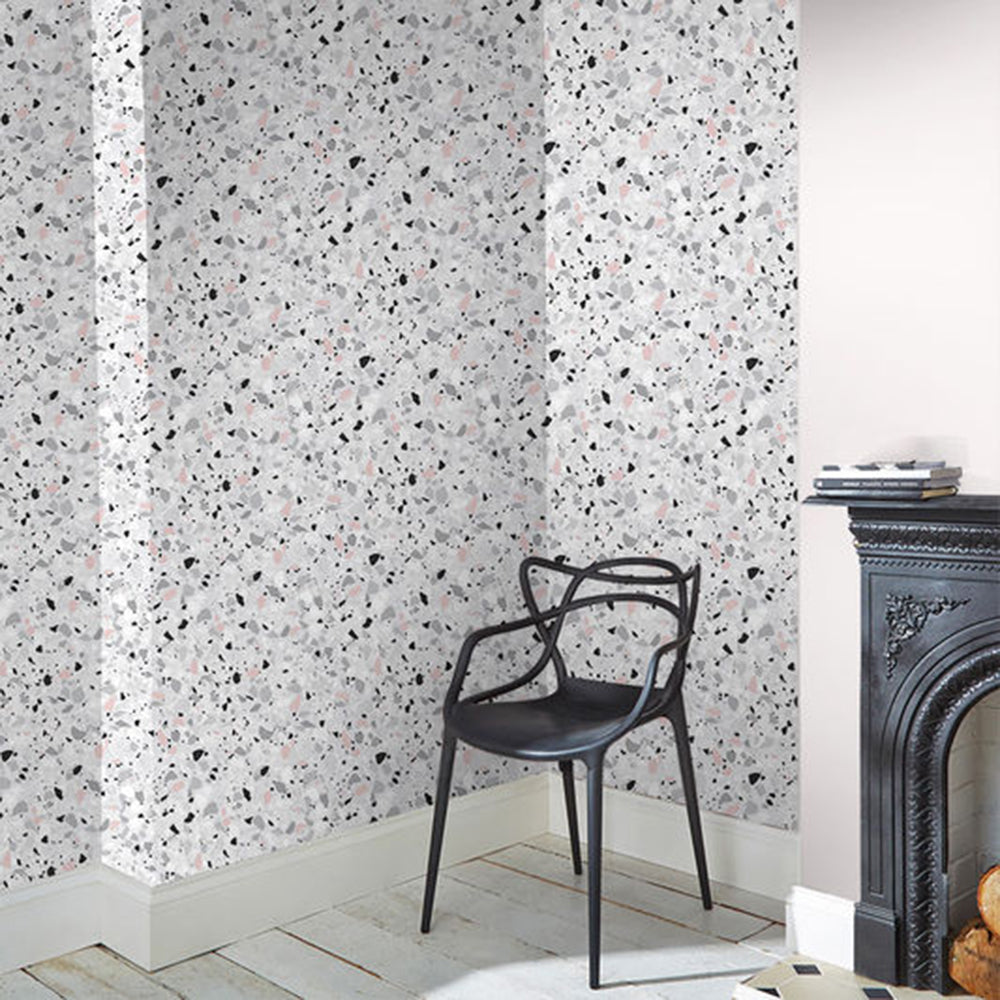 Buy Graham & Brown Wallpaper Terrazzo Pink Removable Wallpaper_2