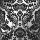 Save on Graham & Brown Wallpaper Gothic Damask Flock Black and Silver Removable Wallpaper