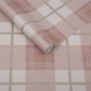 Buy Graham & Brown Wallpaper Tartan Pink Removable Wallpaper_3