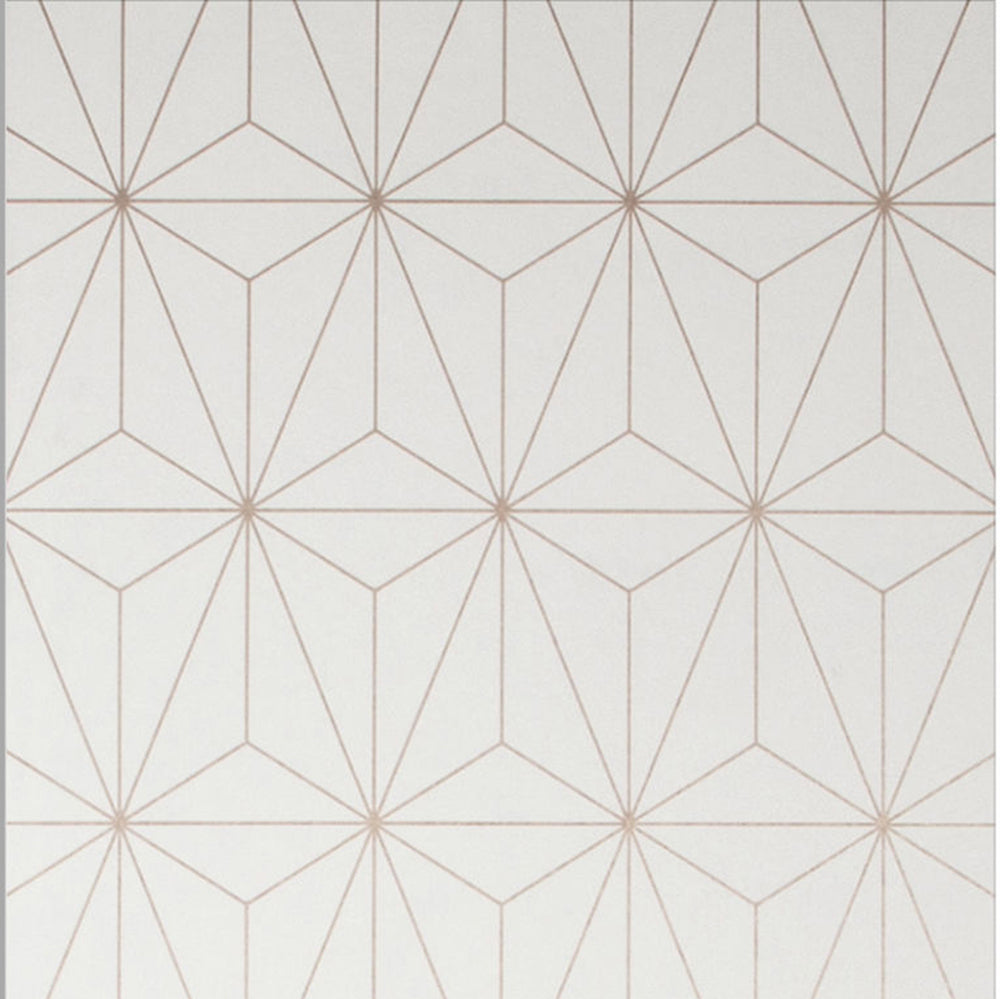 Find Graham & Brown Wallpaper Prism Rose Gold Removable Wallpaper