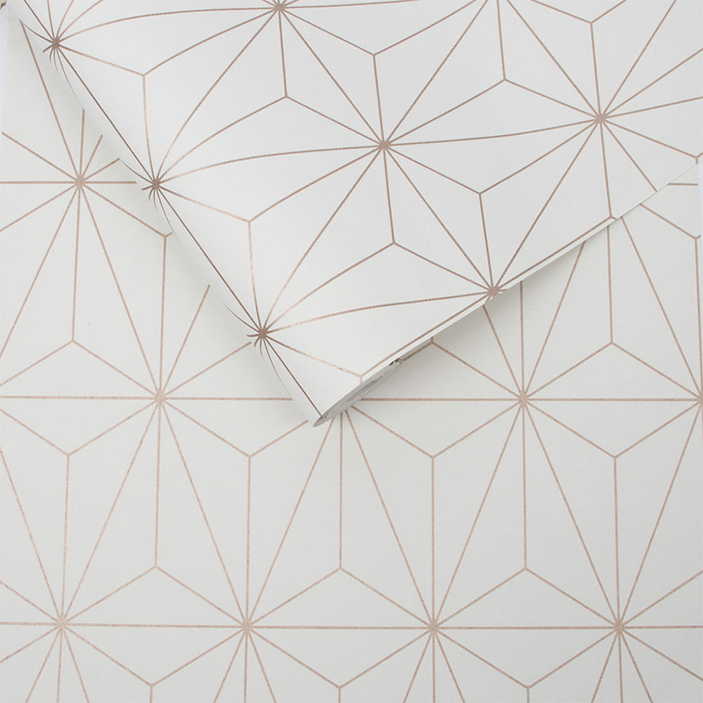 Find Graham & Brown Wallpaper Prism Rose Gold Removable Wallpaper_3