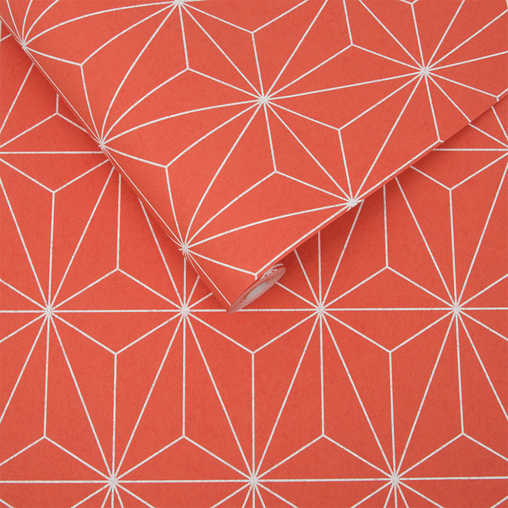 Select Graham & Brown Wallpaper Prism Coral Removable Wallpaper_3