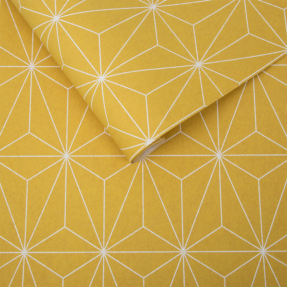 Purchase Graham & Brown Wallpaper Prism Yellow Removable Wallpaper_3