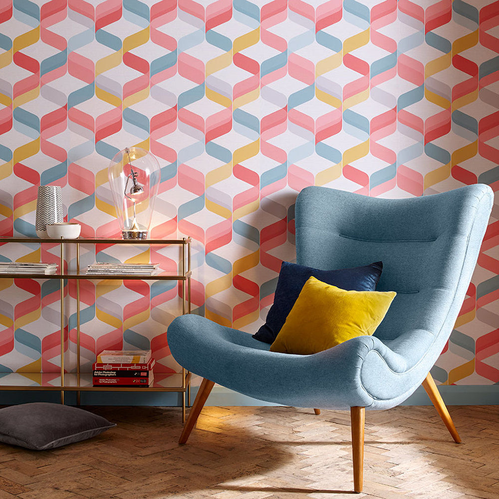 Buy Graham & Brown Wallpaper Retro Brights Removable Wallpaper_2