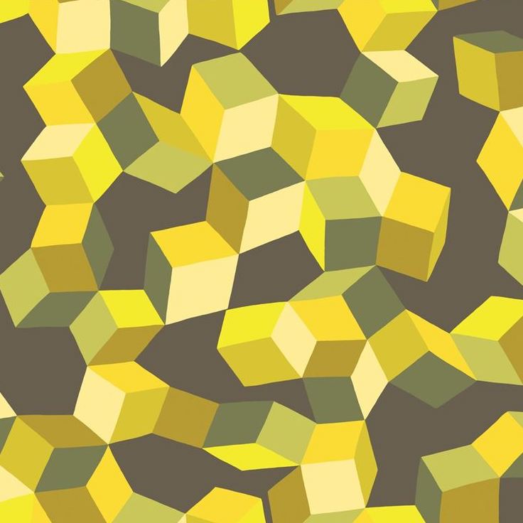 Shop 105/2012 Cs Puzzle Yellow And Black By Cole and Son Wallpaper