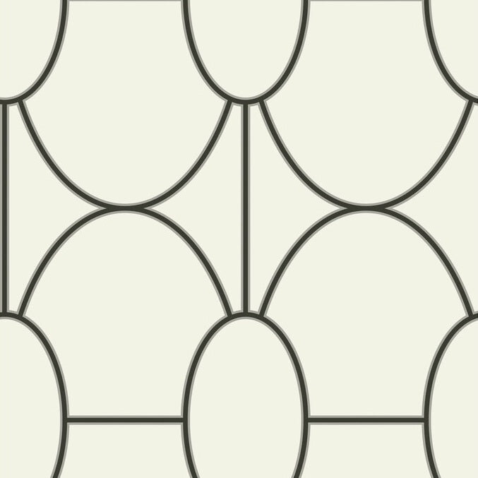 Acquire 105/6026 Cs Riviera Black And White By Cole and Son Wallpaper