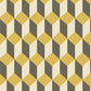 Shop 105/7032 Cs Delano Yellow And Black By Cole and Son Wallpaper