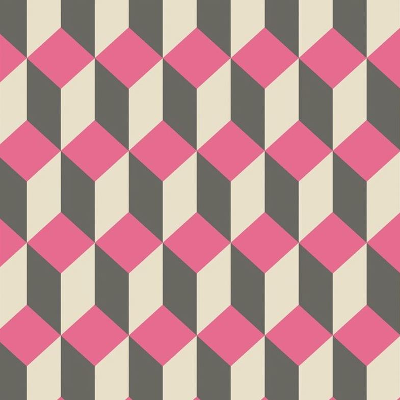 Select 105/7033 Cs Delano Pink And Black By Cole and Son Wallpaper