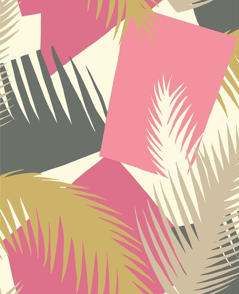 Select 105/8038 Cs Deco Palm Pink By Cole and Son Wallpaper