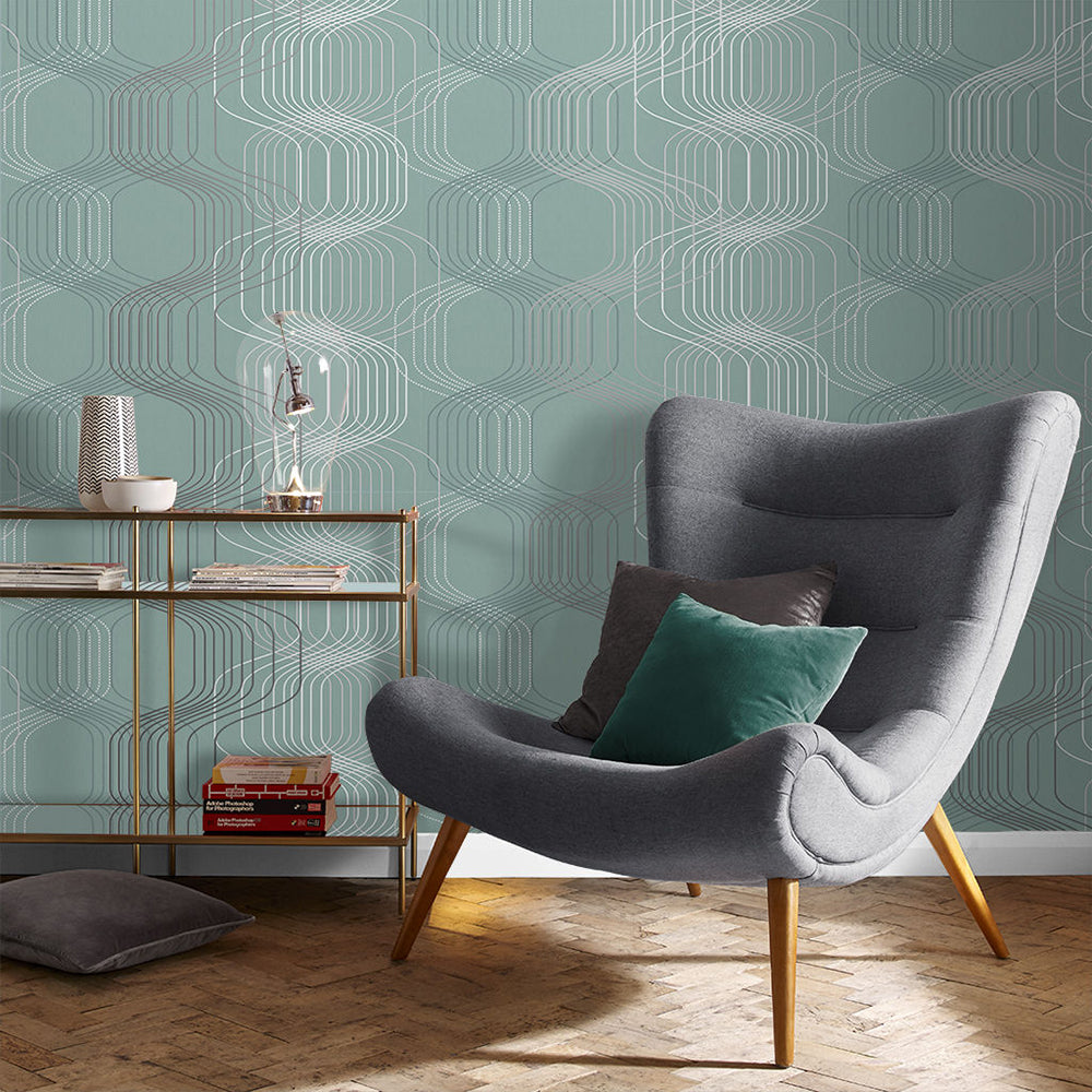 Looking for Graham & Brown Wallpaper Revival Aqua Removable Wallpaper_2