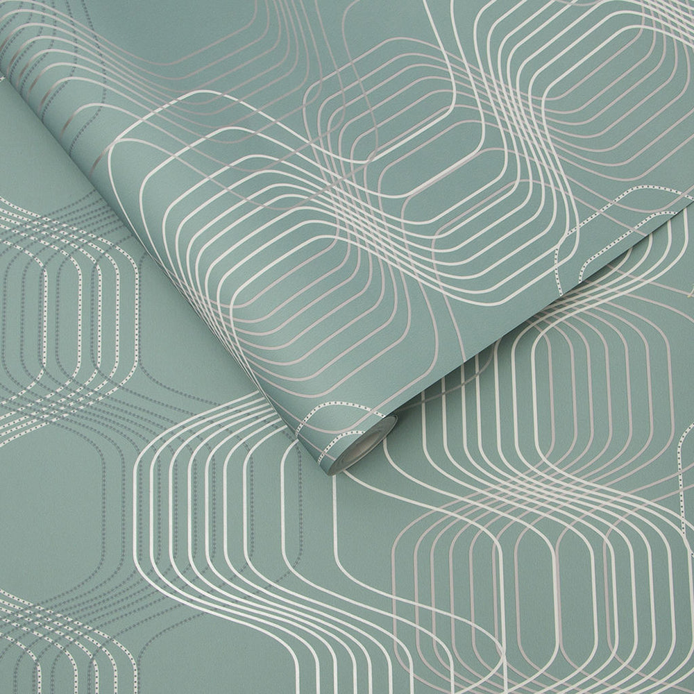 Looking for Graham & Brown Wallpaper Revival Aqua Removable Wallpaper_3