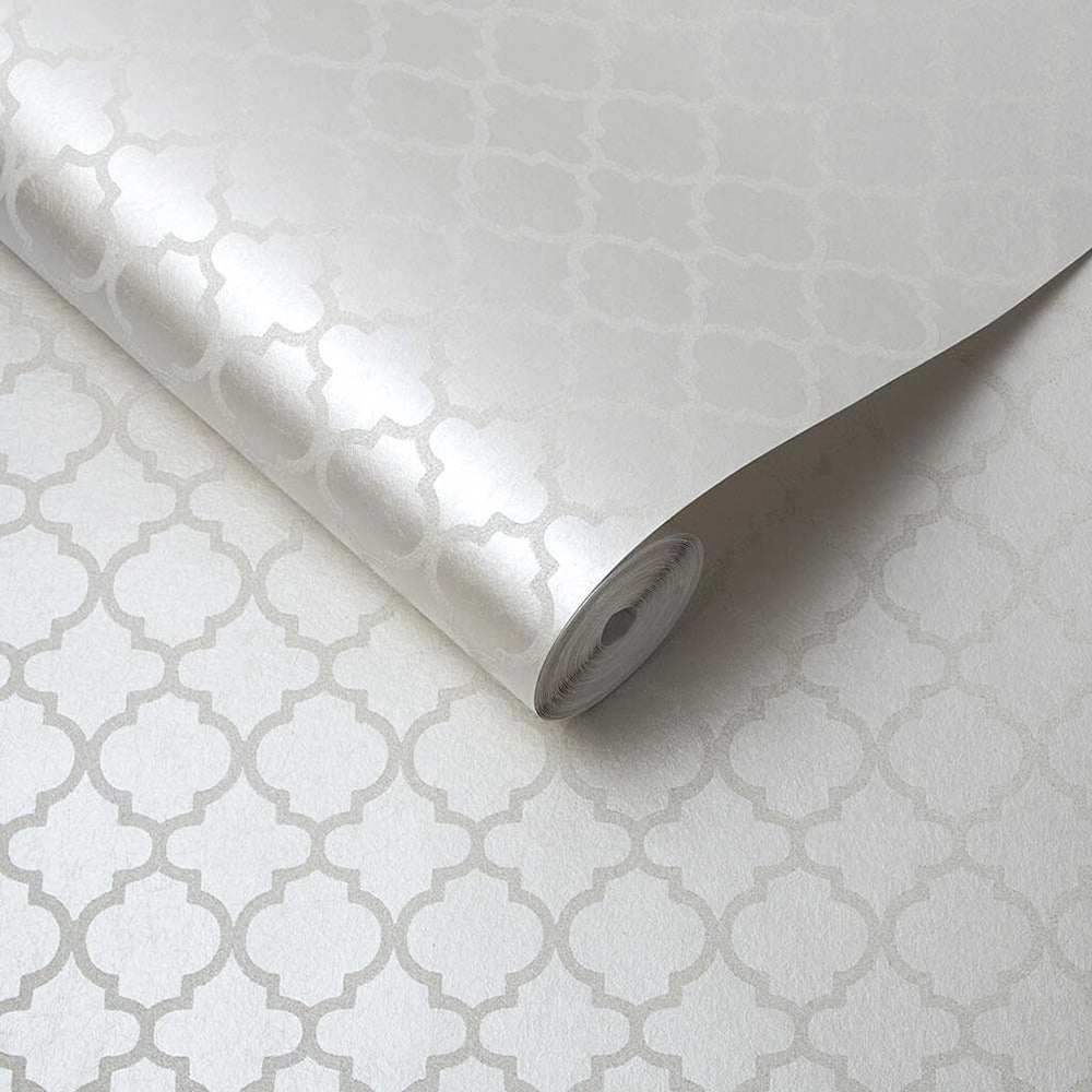 Shop Graham & Brown Wallpaper Trelliage Bead Pearl Removable Wallpaper_3