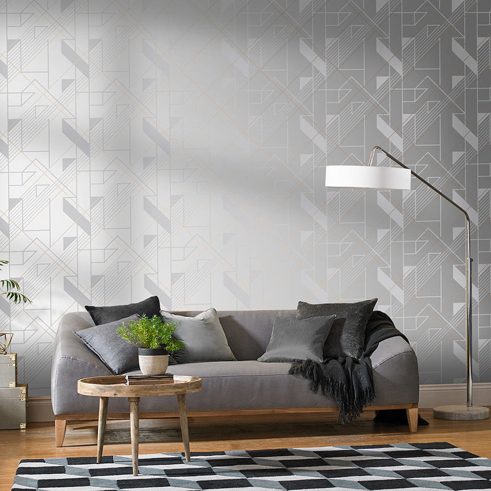 Search Graham & Brown Wallpaper Graphic Reflect Removable Wallpaper_2