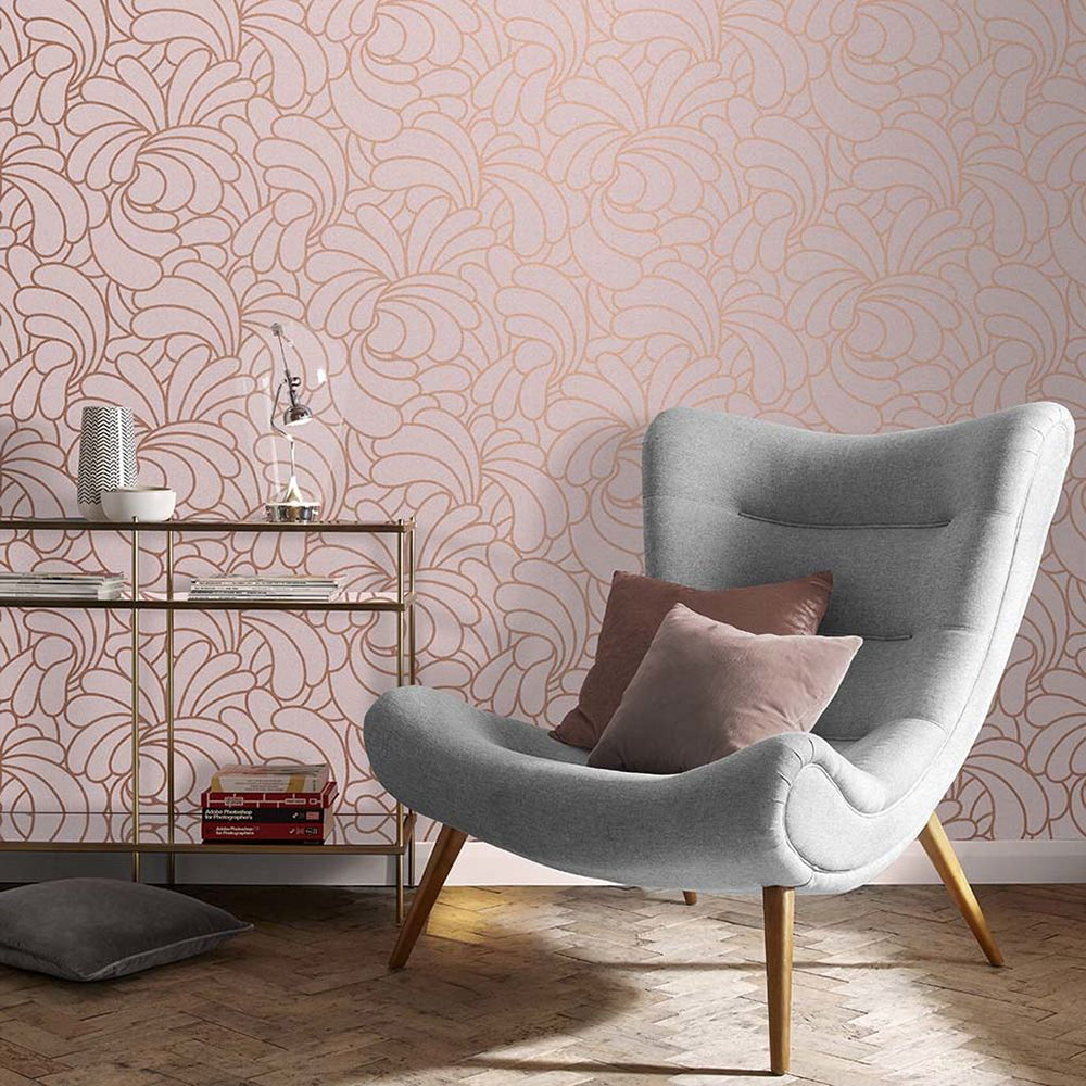 Find Graham & Brown Wallpaper Bananas Copper Blush Removable Wallpaper_2