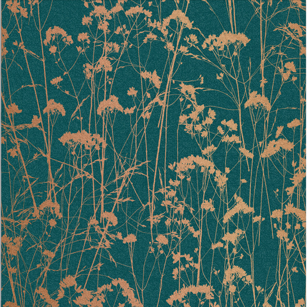 Select Graham & Brown Wallpaper Grace Teal Removable Wallpaper