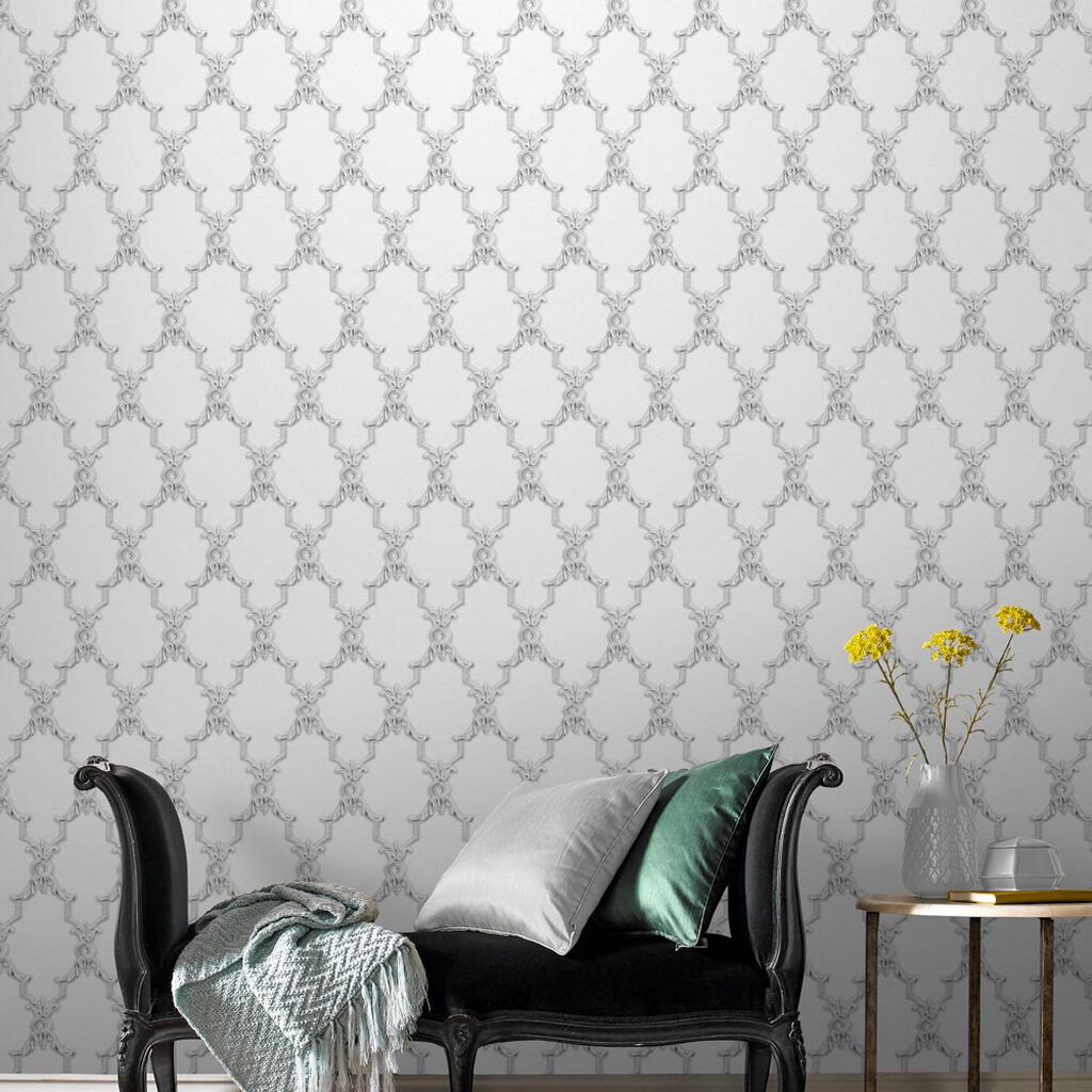 View Graham & Brown Wallpaper Boulevardia White Removable Wallpaper_2