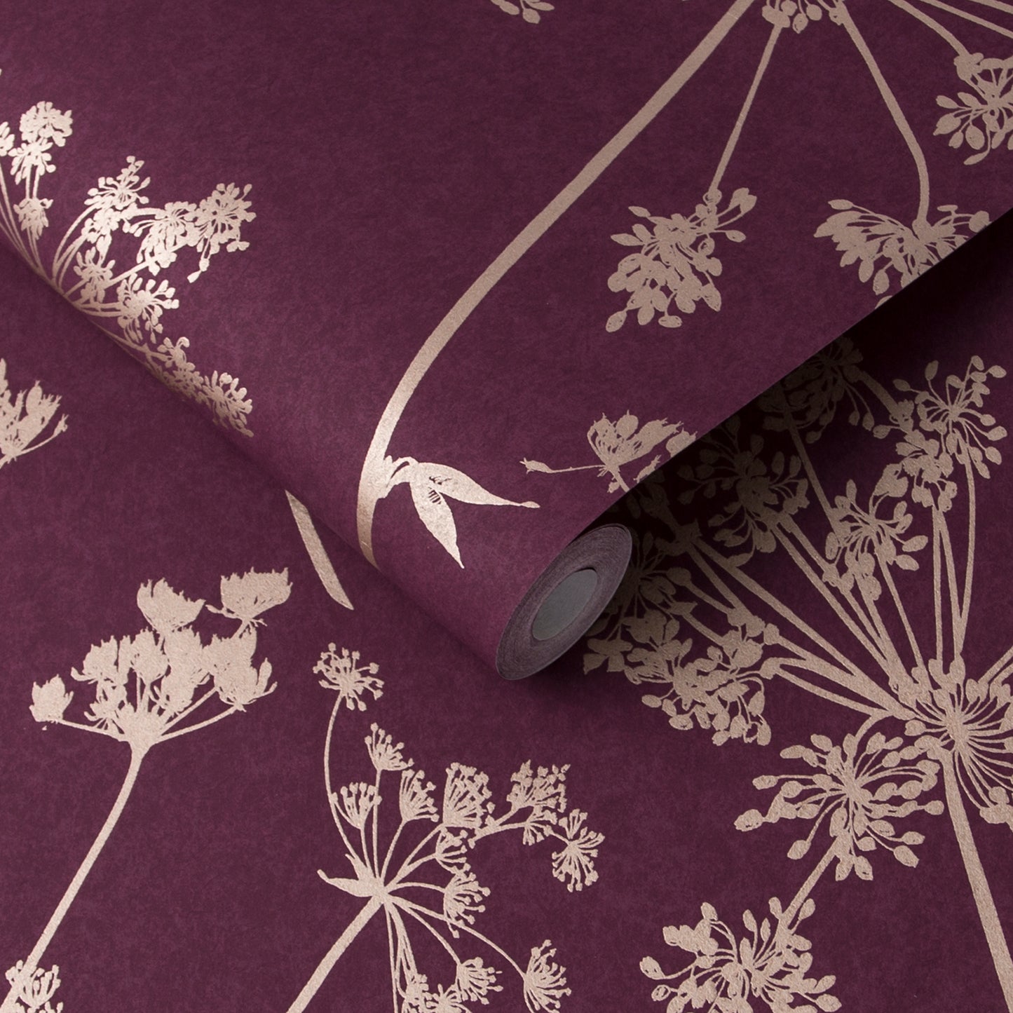 Buy Graham & Brown Wallpaper Anthriscus Plum Removable Wallpaper_3