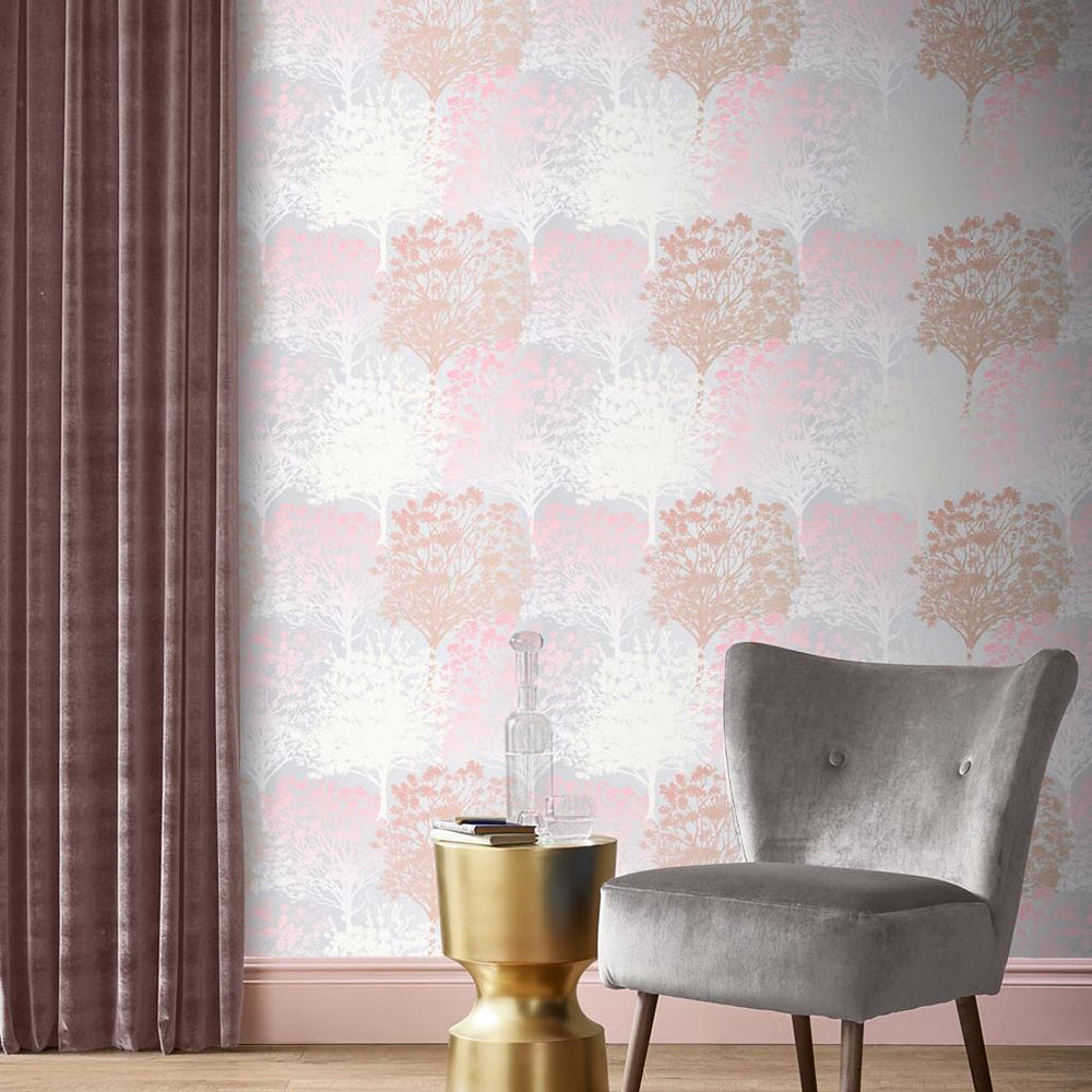 Select Graham & Brown Wallpaper Grove Blush Removable Wallpaper_2