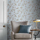Acquire Graham & Brown Wallpaper Twining Powder Blue Removable Wallpaper_2