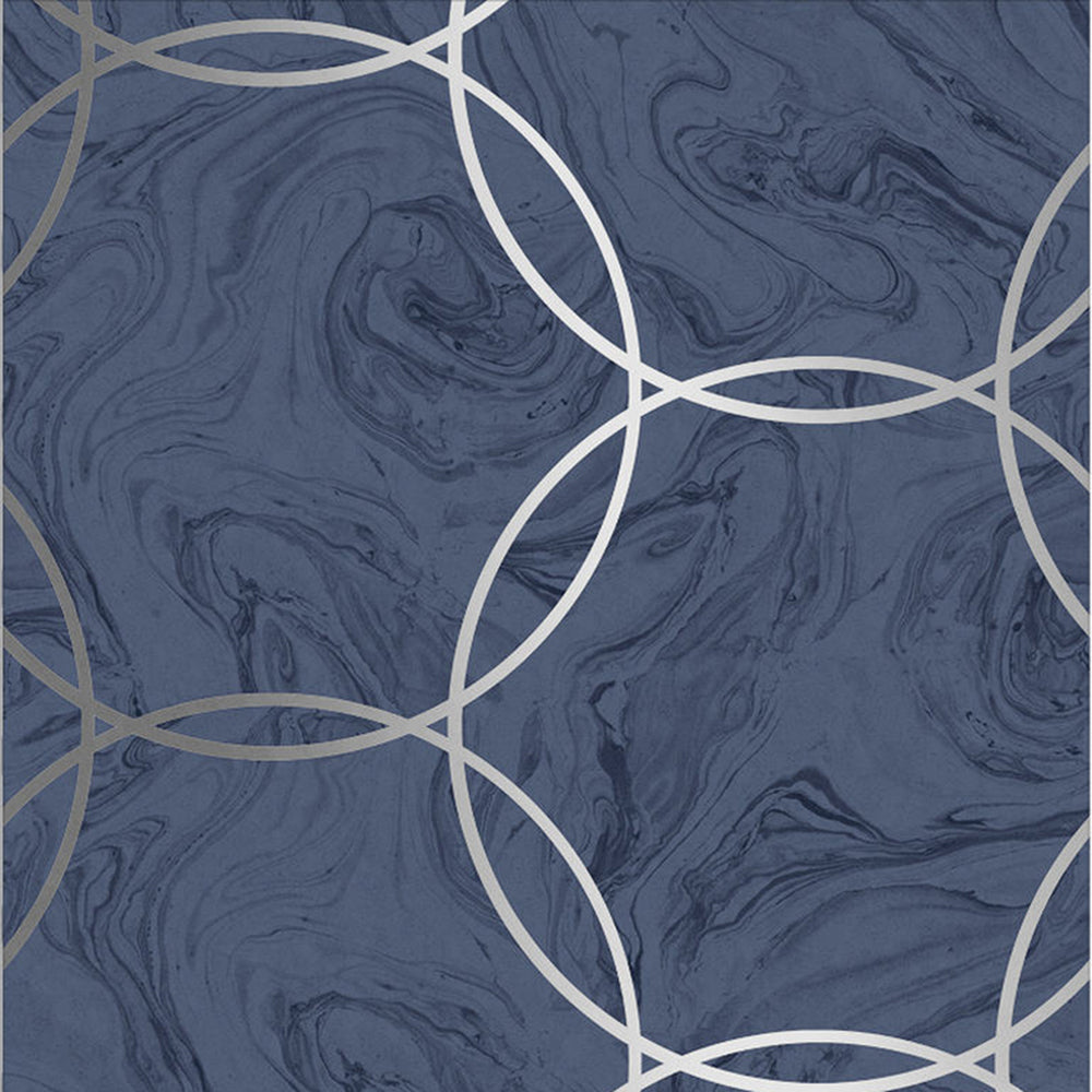 Find Graham & Brown Wallpaper Aqueous Geo Cobalt Removable Wallpaper