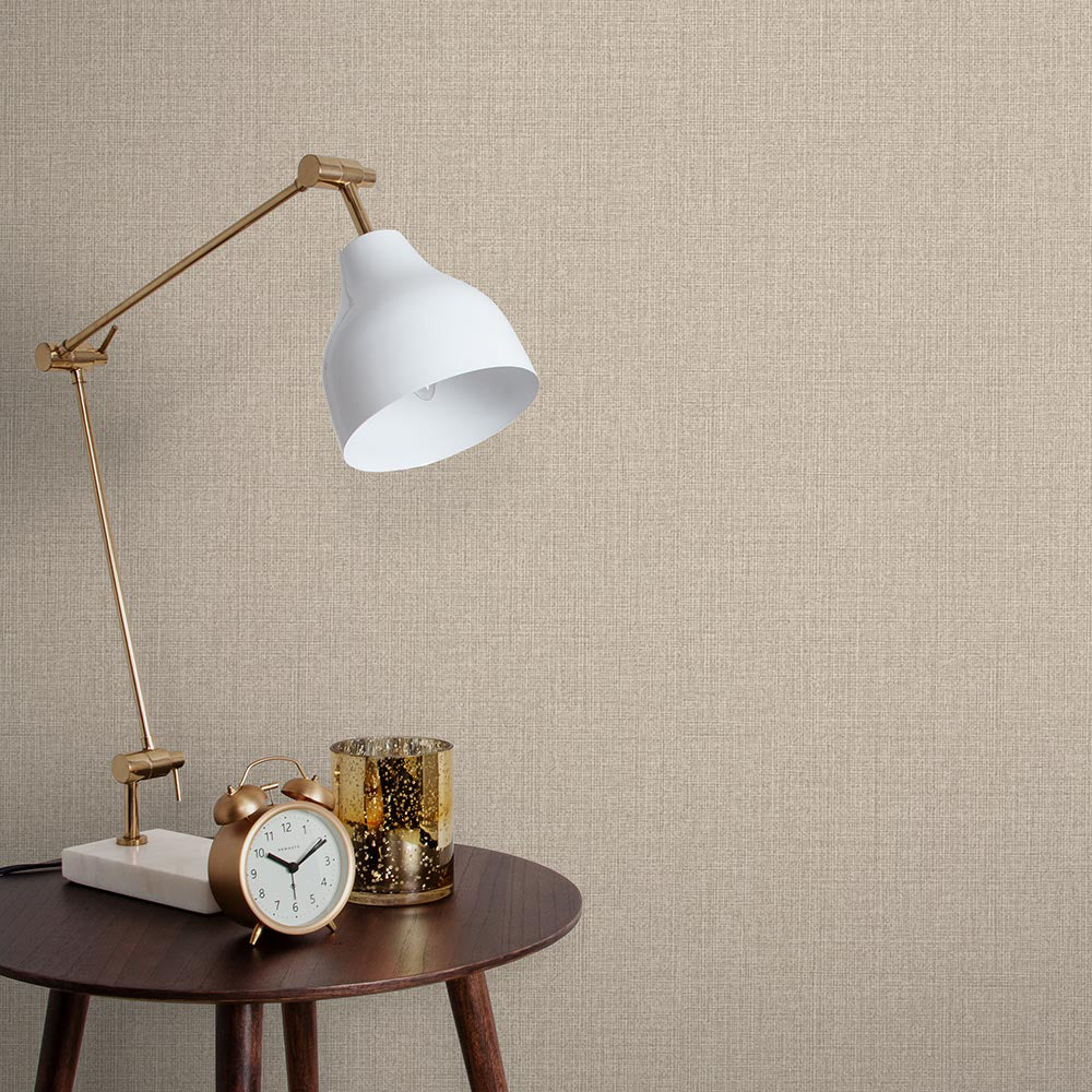 Find Graham & Brown Wallpaper Linen Beige Removable Wallpaper_2