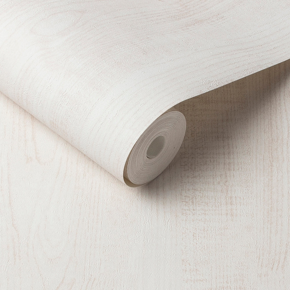 Shop Graham & Brown Wallpaper Wood Grain White Removable Wallpaper_3