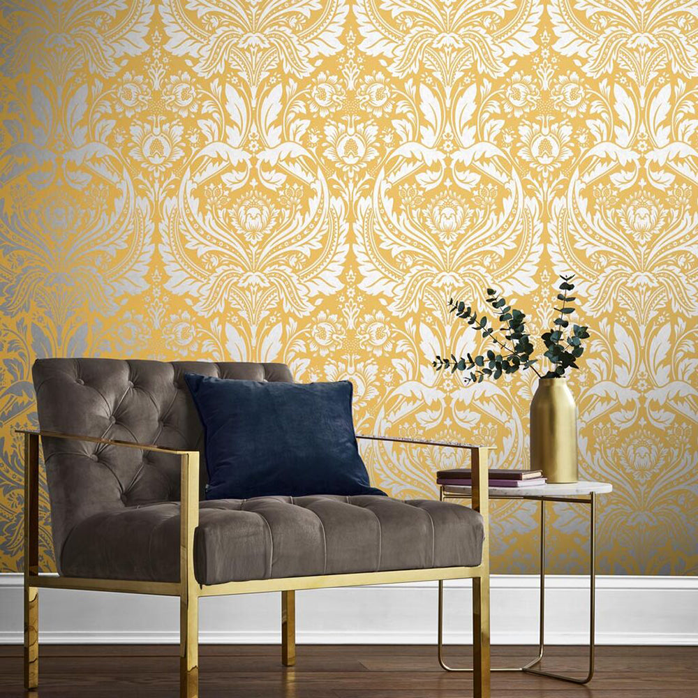 Save on Graham & Brown Wallpaper Desire Saffron Removable Wallpaper_2