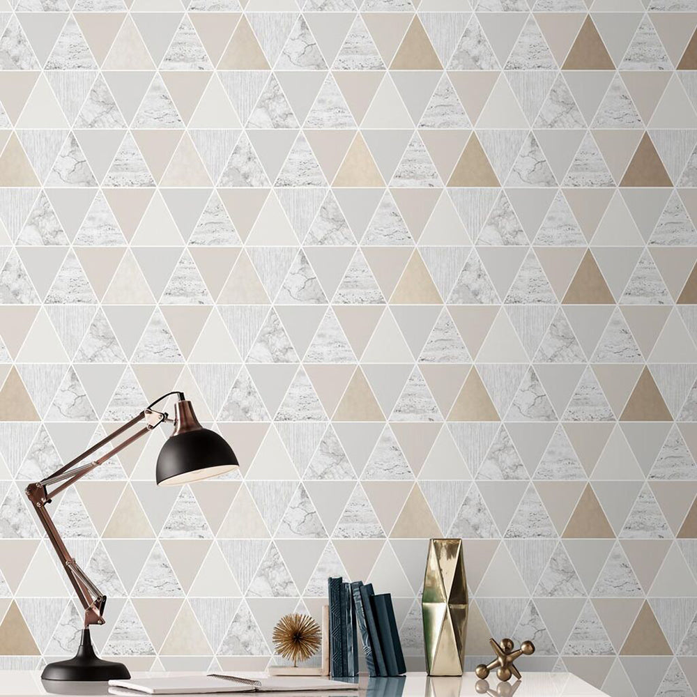 Find Graham & Brown Wallpaper Reflections Natural Removable Wallpaper_2