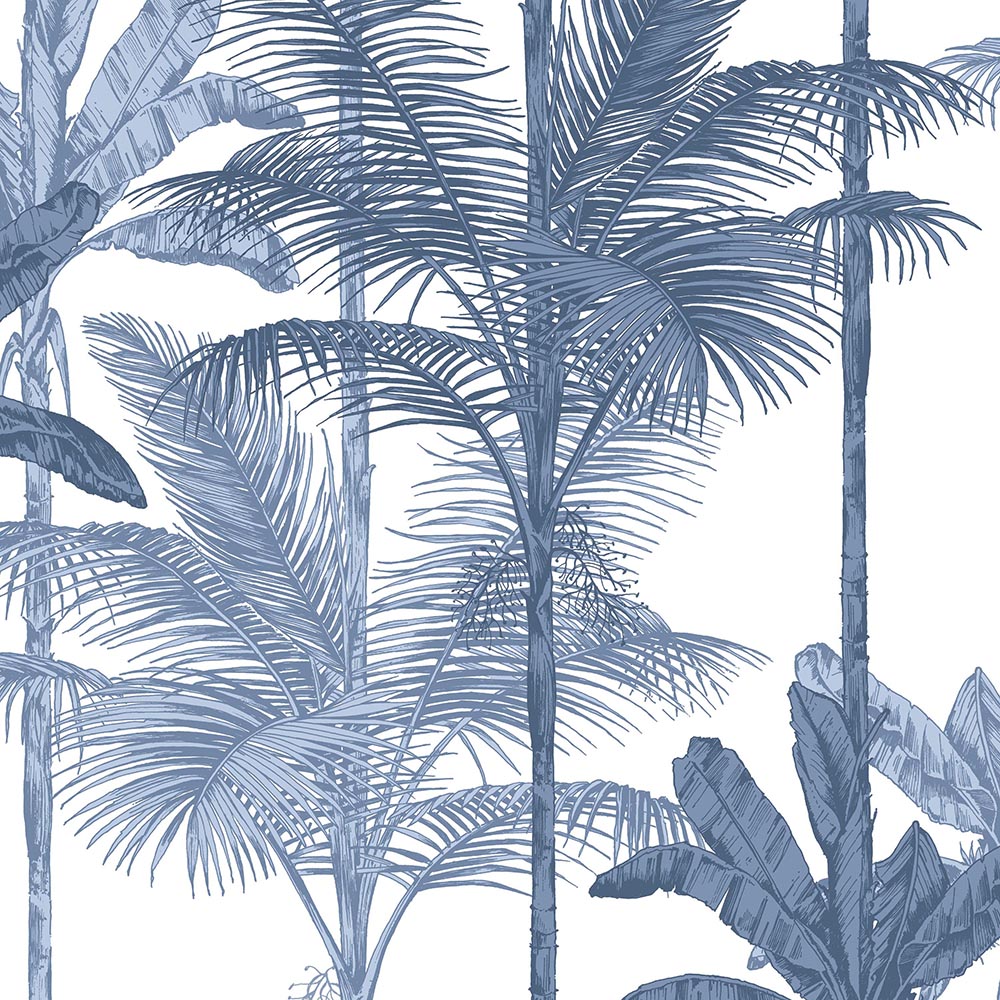 Select Graham & Brown Wallpaper Jungle Cobalt Removable Wallpaper